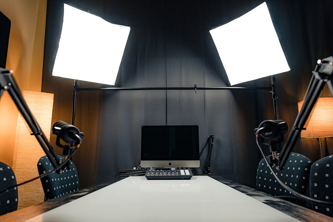 podcast studio equipment setup