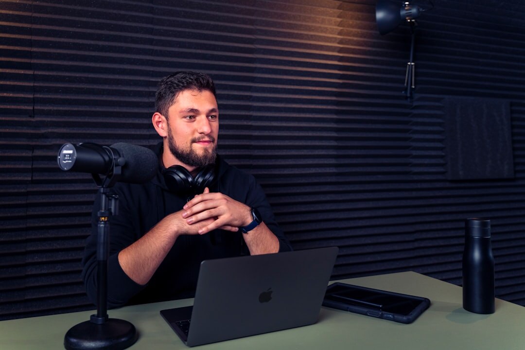 guest being interviewed in studio