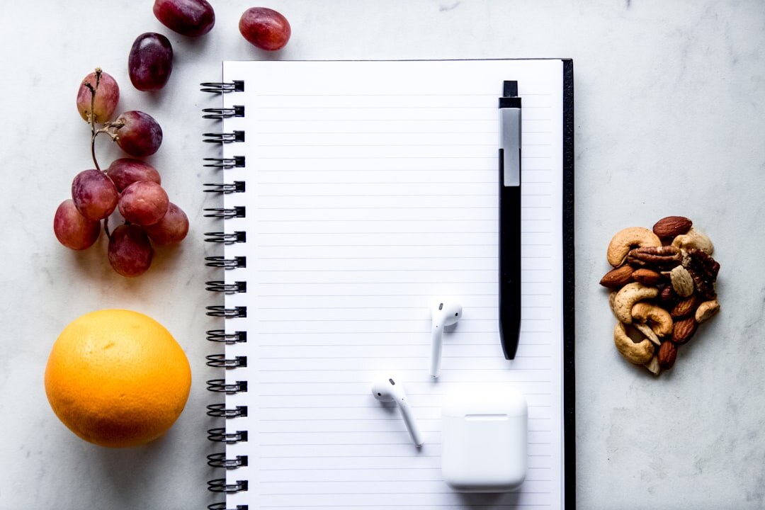 notebook with podcast ideas