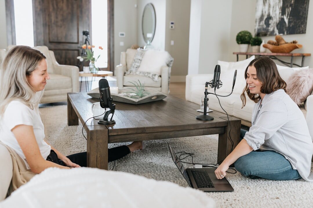 home podcast studio setup